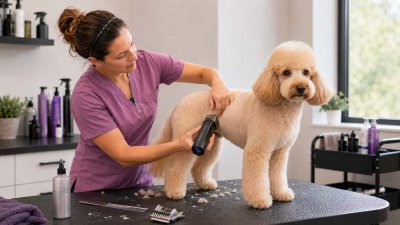 Reverse clipping en peluquería canina: pasadas a contrapelo para un acabado más liso